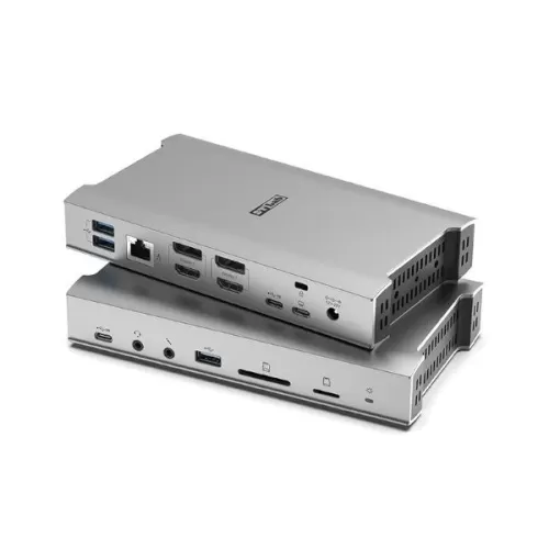 תחנת עגינה St-Lab U-2630 USB 10G HDMI+DP DUAL 4K 100W DP Type-C Docking Station U-2630