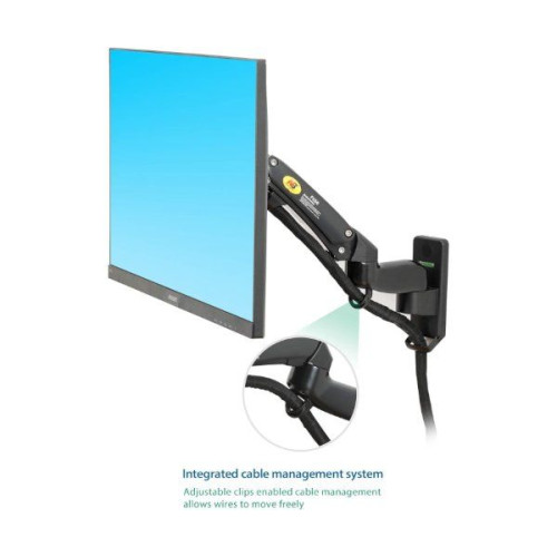 Dual-arm wall mount bracket North Bayou F150 NB-F150 Color:black