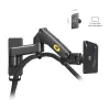 Двухшарнирный кронштейн для настенного крепления North Bayou F150 NB-F150 Цвет:чёрный