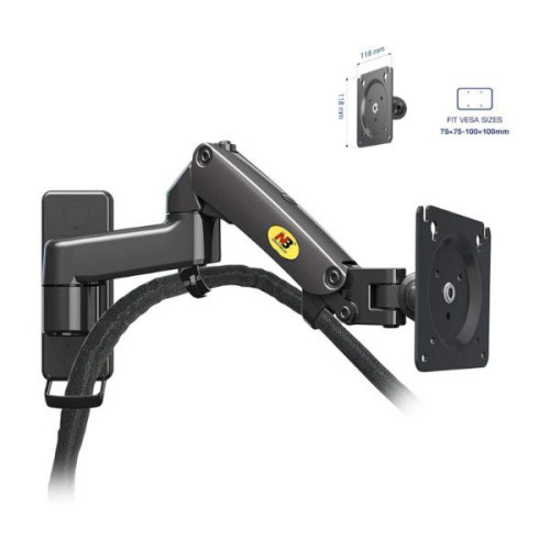 Dual-arm wall mount bracket North Bayou F150 NB-F150 Color:black