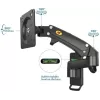 Двухшарнирный кронштейн для настенного крепления North Bayou F150 NB-F150 Цвет:чёрный