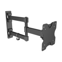 Dual-arm aluminum bracket VESA 100/75 up to 27 and 15kg SP-100 Color:black