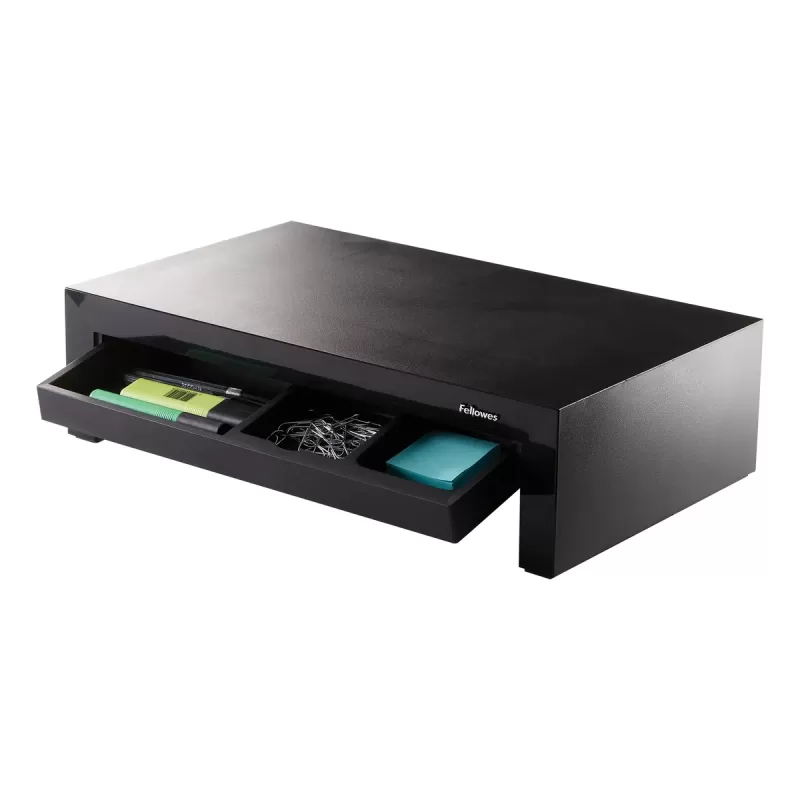 מעמד למסך עם מגירה Fellowes Designer Suites 8038101 צבע שחור