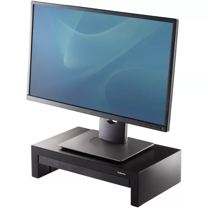 מעמד למסך עם מגירה Fellowes Designer Suites 8038101 צבע שחור