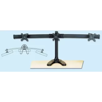 Three-Monitor Arm with One Joint Each Monitor up to 8kg with Desk Stand IPPON IPMA66301