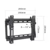 מתקן תליה צמוד קיר עם הטיה למסך משקל מקסימלי audio line Wall-mounted screen tilting mount, maximum weight 3 kg LCD-200T צבע שחור
