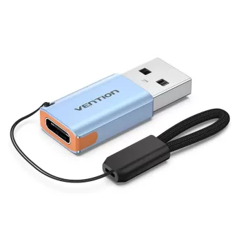 Адаптер Vention USB-A to USB-C 3.1 10Gbps Adapter CUAH0 Цвет:синий Адаптер Vention USB-A to USB-C 3.1 10Gbps Adapter CUAH0 Цвет:синий