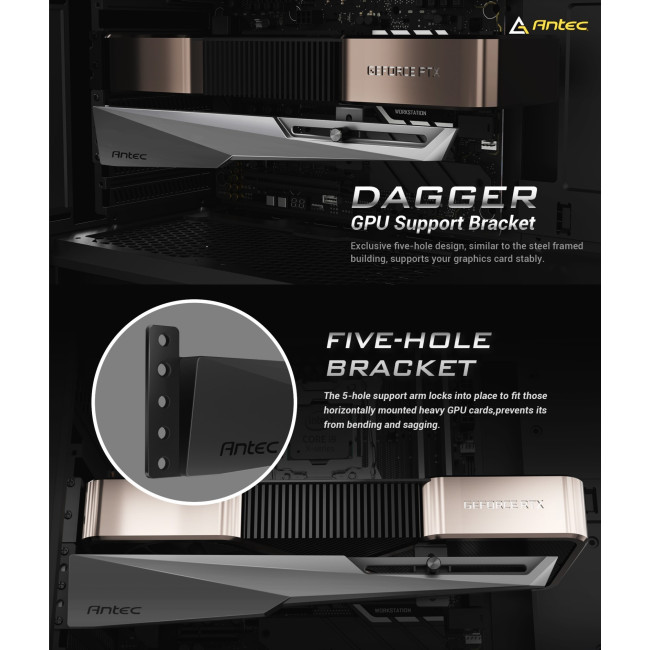 Antec GPU Holder Dagger белый 0-761345-77736-0
