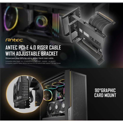 Antec PCIE4 Vertical GPU Bracket черный 0-761345-77718-6