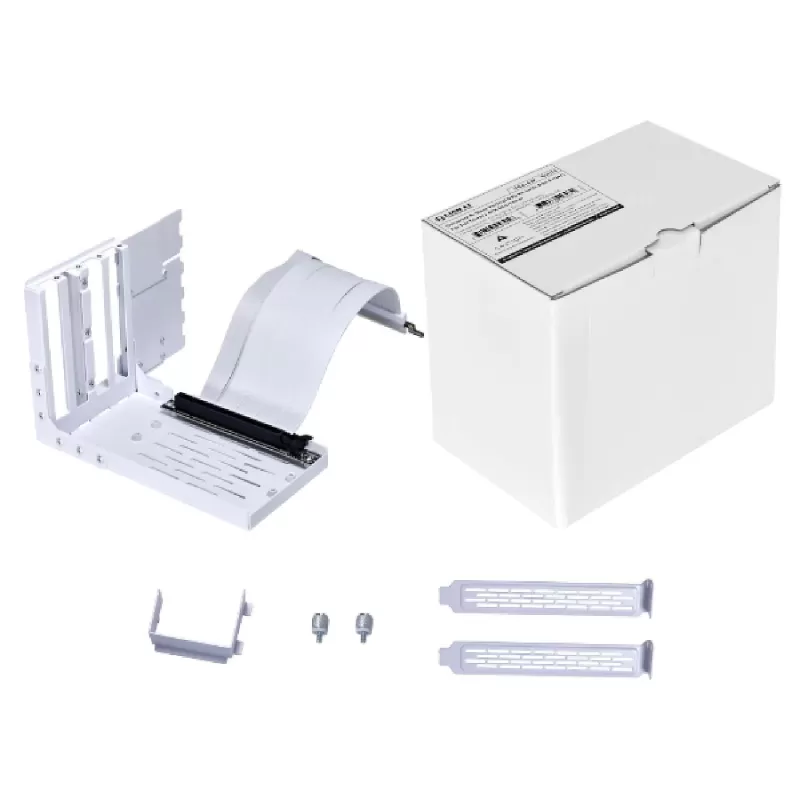 LIAN-LI Universal 4-Slots Vertical GPU w/Riser PCIe4.0 Kit לבן VG4-4-V2W