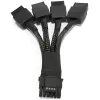 כבל מתאם חשמל לכרטיס מסך 12VHPWR PCIe 5.0 Power Adapter Cable to 4x 8-Pin צבע שחור