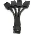 כבל מתאם חשמל לכרטיס מסך 12VHPWR PCIe 5.0 Power Adapter Cable to 4x 8-Pin צבע שחור