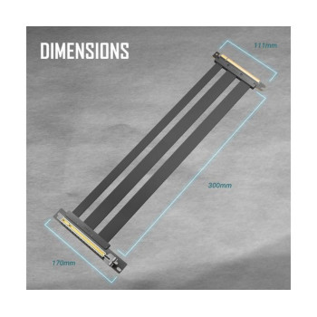 מאריך לכרטיס מסך Antec PCIE 4.0 Riser Cable שחור 0-761345-77720-9 מאריך לכרטיס מסך Antec PCIE 4.0 Riser Cable שחור 0-761345-77720-9