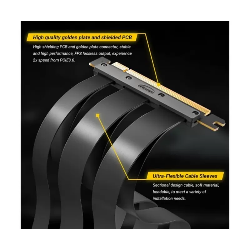 Удлинитель для видеокарты Antec PCIE 4.0 Riser Cable black 0-761345-77720-9 Удлинитель для видеокарты Antec PCIE 4.0 Riser Cable black 0-761345-77720-9