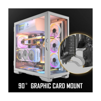 מאריך לכרטיס מסך Antec PCIE 4.0 Riser Cable לבן 0-761345-77721-6