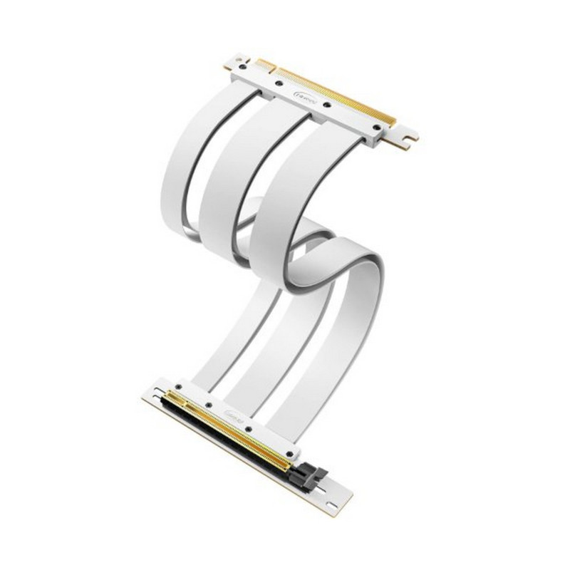 מאריך לכרטיס מסך Antec PCIE 4.0 Riser Cable white 0-761345-77721-6