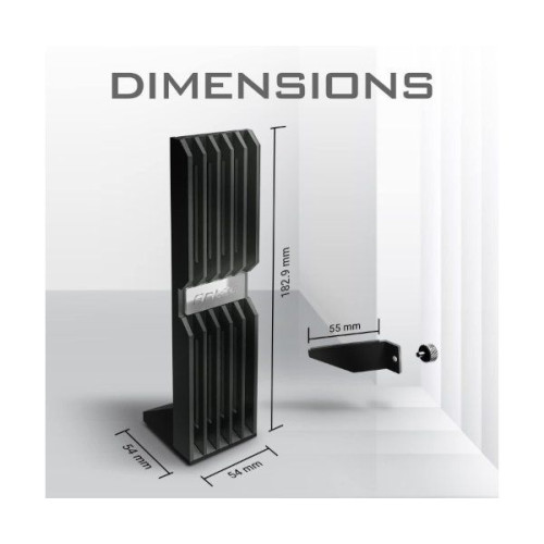 Video card holder Antec GPU HOLDER ARGB 0-761345-77705-6 Color:black