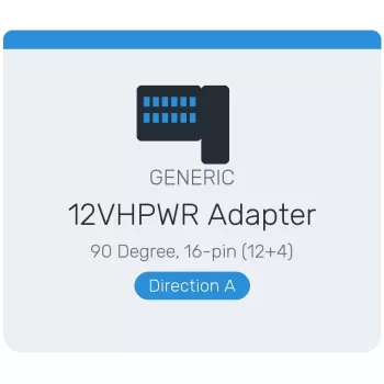 מתאם לכרטיס מסך 12VHPWR 90 Degree Adapter Direction A צבע שחור