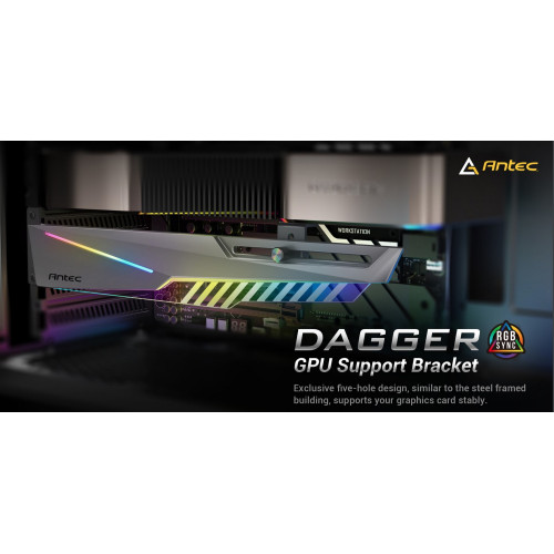Video card holder Antec GPU Holder Dagger RGB black 0-761345-77725-4