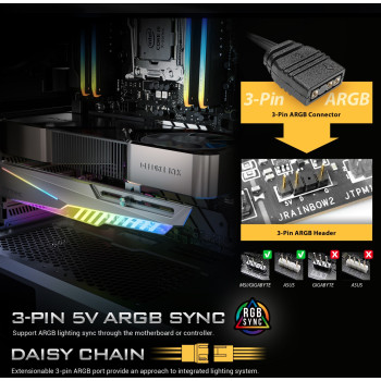 Держатель для Видеокарты Antec GPU Holder Dagger RGB черный 0-761345-77725-4