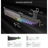 תומך לכרטיס מסך Antec GPU Holder Dagger RGB שחור 0-761345-77725-4