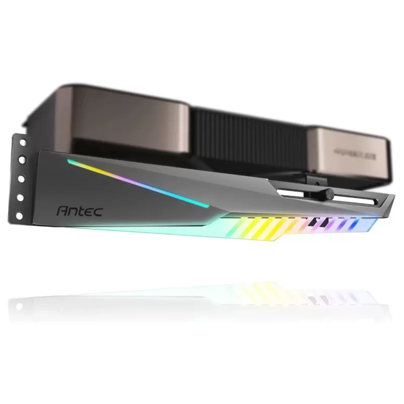 תומך לכרטיס מסך Antec GPU Holder Dagger RGB שחור 0-761345-77725-4