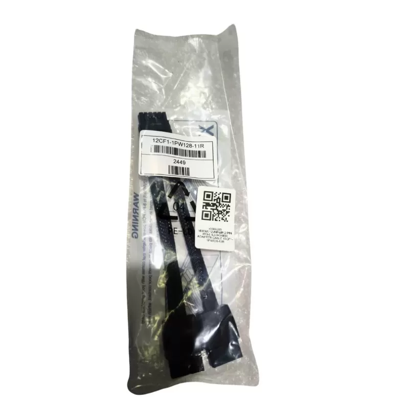 Кабель 12VHPWR 2 PIN PCI-E 5.0 POWER ADAPTER CABLE 12CF1-1PW128-12R 12CF1-1PW128-12R Цвет:чёрный