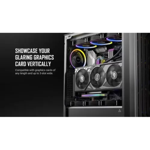 מתאם Antec SHIFT ARGB - Vertical GPU Bracket שחור 0-761345-77801-5