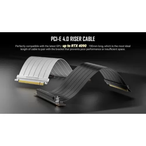 מתאם Antec SHIFT ARGB - Vertical GPU Bracket שחור 0-761345-77801-5