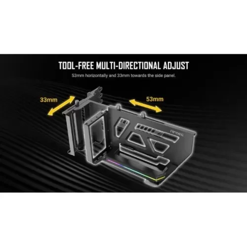 מתאם Antec SHIFT ARGB - Vertical GPU Bracket שחור 0-761345-77801-5