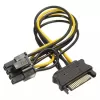 מתאם Gold Touch 15Pin SATA Male Power to PCIe 8Pin Graphic Card E-SATA-8PIN