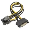 מתאם Gold Touch 15Pin SATA Male Power to PCIe 8Pin Graphic Card E-SATA-8PIN