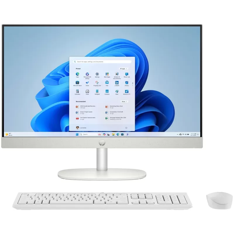 All In One PC HP All-in-One Desktop AI 24-cr2008nj white C93G4EA Intel Core Ultra 7 255U 23.8" IPS 16GB SSD:1TB Windows 11