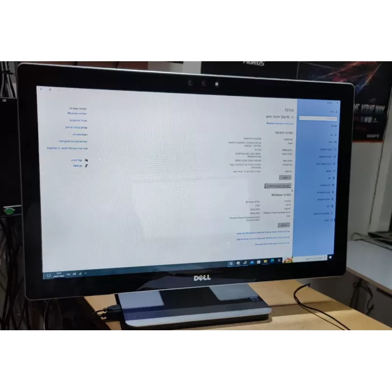 מחשבי All In One Dell Inspiron 7459 Intel Core i7-6700HQ 23.8" TOUCH FHD IPS 16GB 940M HDD:1TB SSD:256GB Windows 10 Pro צבע שחור, כסוף מצב:מחודש