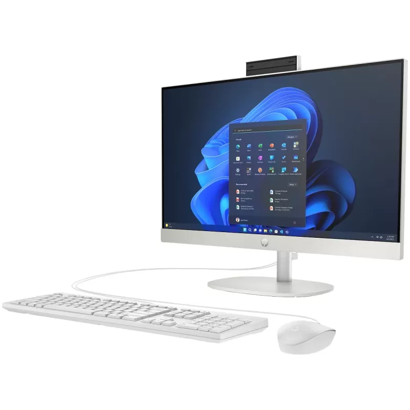 מחשבי All In One HP ProOne 240 G10 23.8 לבן 9M9F9AT 23.8" IPS 16GB SSD:512GB Windows 11 Pro