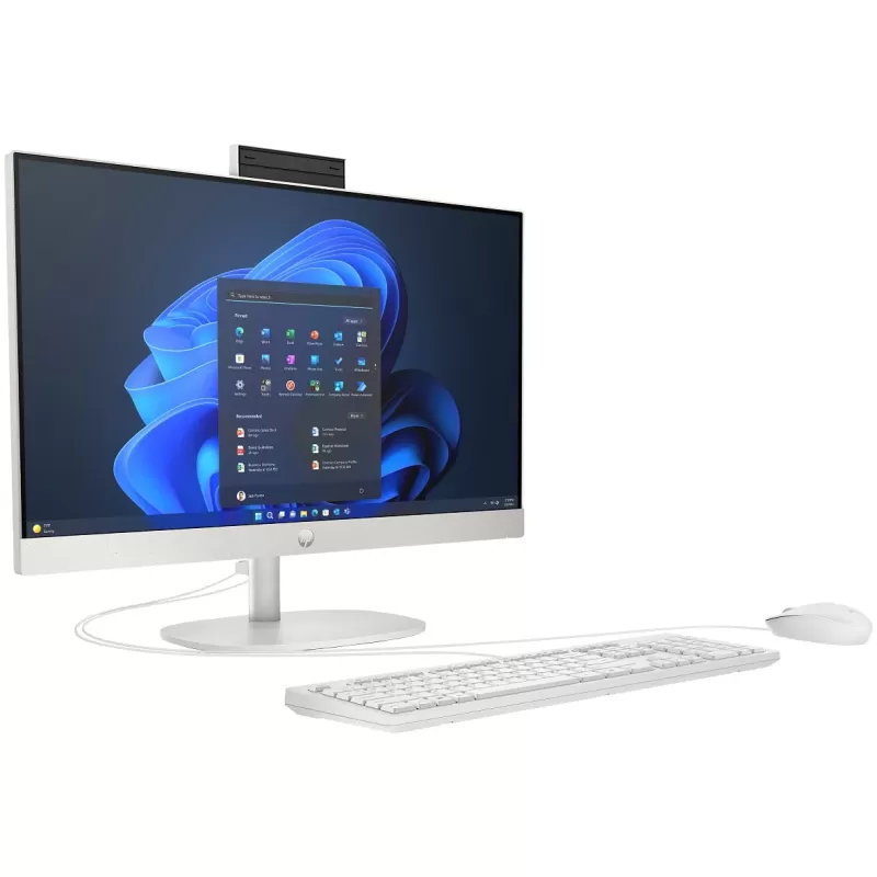 מחשבי All In One HP ProOne 240 G10 23.8 לבן 9M9F9AT 23.8" IPS 16GB SSD:512GB Windows 11 Pro