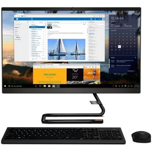 All In One Computers Lenovo IdeaCentre A340-24IWL F0E800KNIV Intel Core i5-10210U 23.8" FHD IPS 8GB SSD:512GB Windows 10 Color:black
