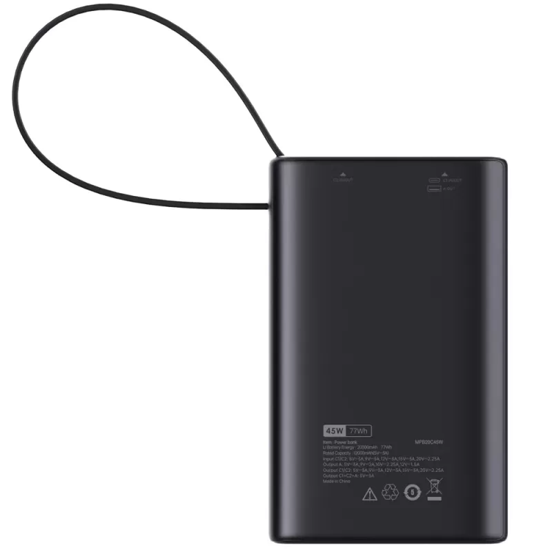 Portable charger Miracase MPB20C45W - 45W MPB20C45W Portable charger Miracase MPB20C45W - 45W MPB20C45W
