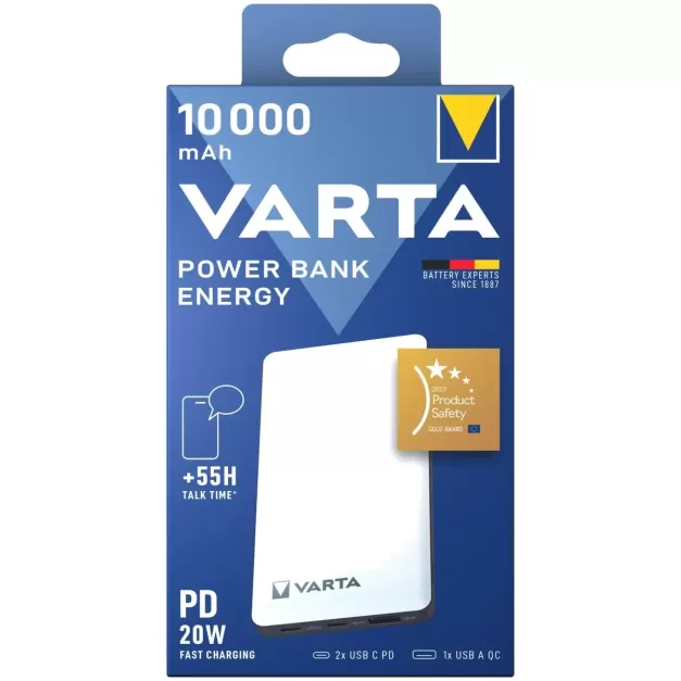Portable charger VARTA Energy 10000mAh 57976 Color:white