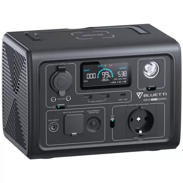 Портативная электростанция BLUETTI EB3A 600W 268Wh EB3A Цвет:серый