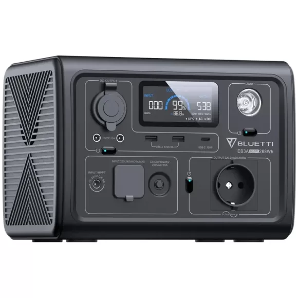 Портативная электростанция BLUETTI EB3A 600W 268Wh EB3A Цвет:серый