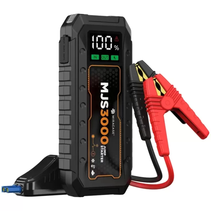 Переносная аварийная батарея для запуска автомобиля Miracase MJSPD60W 20000mAh 1500A MJSPD60W Цвет:чёрный