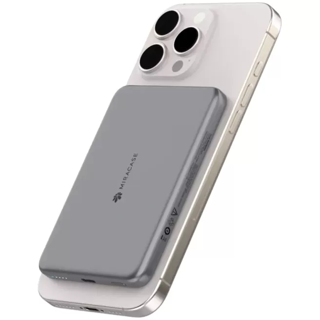 Зарядное устройство Miracase MWSPB5000 MagSafe 5000mAh gray MWSPB5000