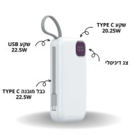 Портативное зарядное устройство Qliq E32B 20000mAh Quick Charge 22.5E/66W E32B