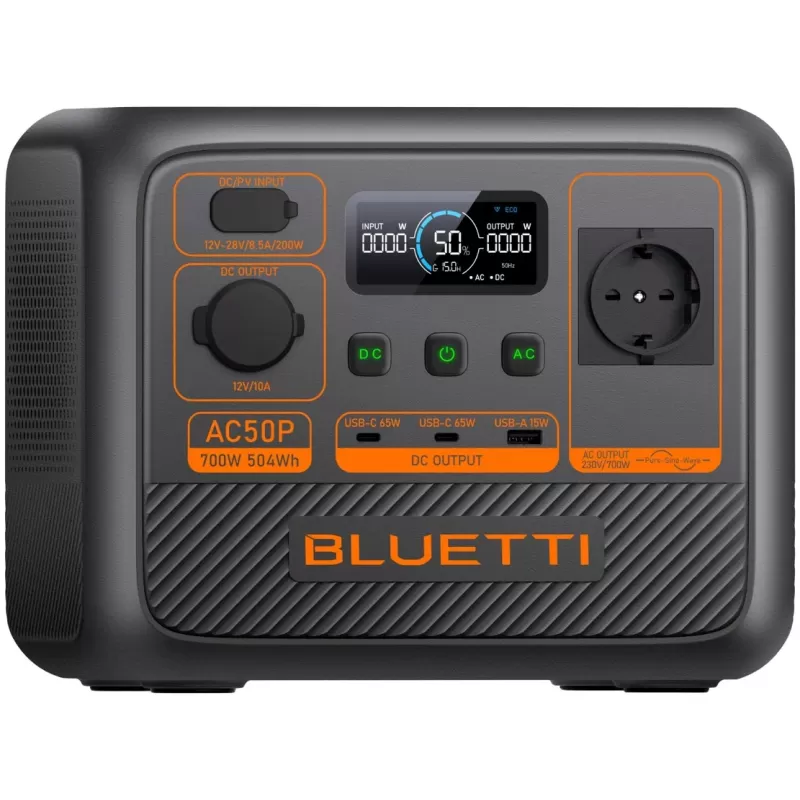 Портативная электростанция BLUETTI AC50P 700W 504Wh AC50P Цвет:серый