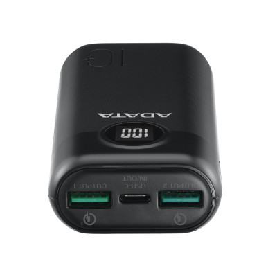 Портативное зарядное устройство ADATA P10000QCD черный AP10000QCD-DGT-CBK.. Портативное зарядное устройство ADATA P10000QCD черный AP10000QCD-DGT-CBK..