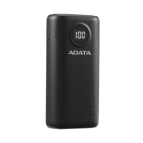 מטען נייד ADATA P10000QCD שחור AP10000QCD-DGT-CBK 10000mAh..