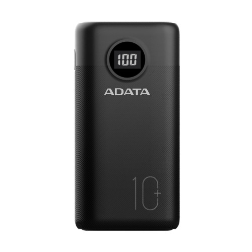 מטען נייד ADATA P10000QCD שחור AP10000QCD-DGT-CBK 10000mAh..