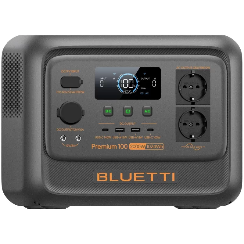 Портативная электростанция BLUETTI Premium 100 V2 1800W 1024Wh Цвет:серый