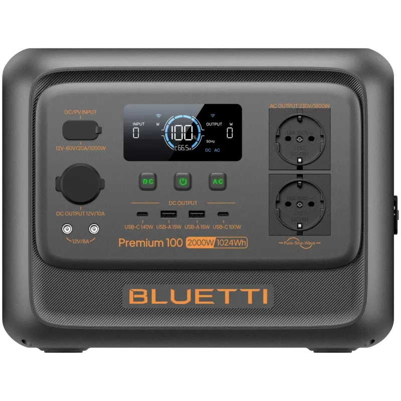 Портативная электростанция BLUETTI Premium 100 V2 1800W 1024Wh Цвет:серый